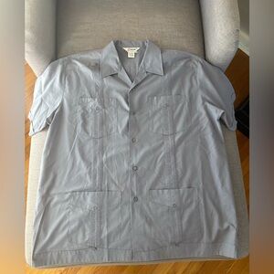Supreme Permanent Press Vintage Gray Button Down Shirt Men's 2X